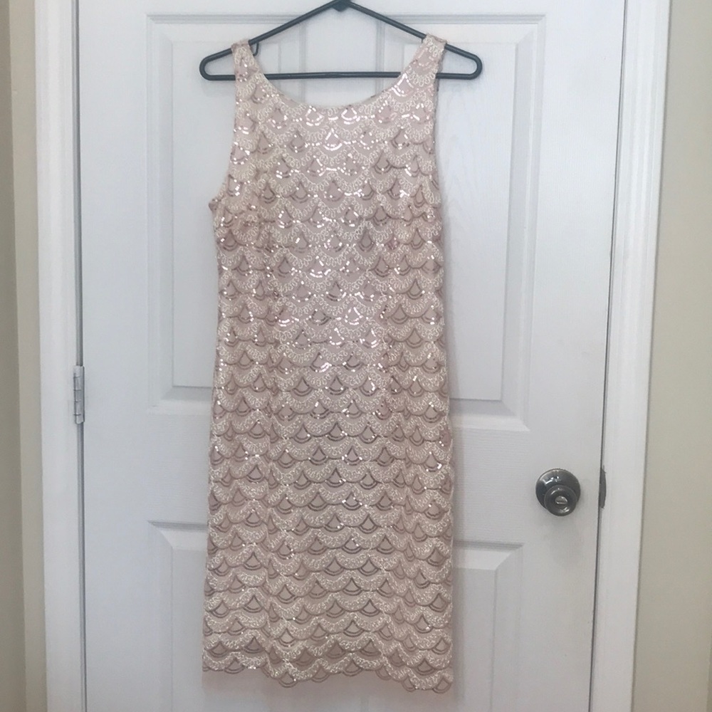 Sequence dress pink